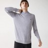Pull à col rond en coton biologique uni LACOSTE