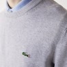 Pull à col rond en coton biologique uni LACOSTE
