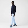 Sweatshirt en molleton de coton mélangé uni LACOSTE Sport