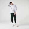 Sweatshirt en molleton de coton mélangé uni LACOSTE Sport