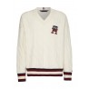 Pull en maille torsadée style cricket TOMMY HILFIGER