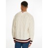 Pull en maille torsadée style cricket TOMMY HILFIGER