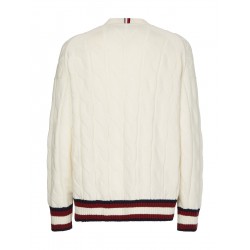 Pull en maille torsadée style cricket TOMMY HILFIGER