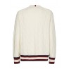 Pull en maille torsadée style cricket TOMMY HILFIGER
