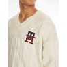 Pull en maille torsadée style cricket TOMMY HILFIGER
