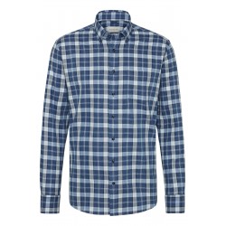 Chemise en flanelle de coton à carreaux BUGATTI