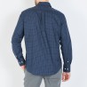 Chemise bleu foncé à micro-motifs exclusifs EDEN PARK