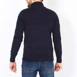 Pull col zippé en torsade décorative EDEN PARK