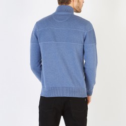 Pull col zippé en torsade décorative EDEN PARK