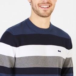 Pull en maille à rayures...