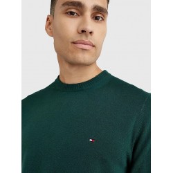 Pull col rond en coton/cachemire TOMMY HILFIGER