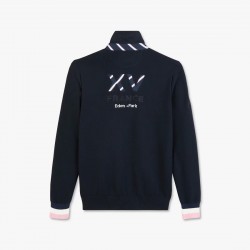 Pull en maille broderie dos XV de France EDEN PARK
