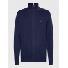 Cardigan zippé en coton/cachemire TOMMY HILFIGER