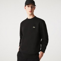 Sweatshirt en molleton gratté de coton biologique LACOSTE