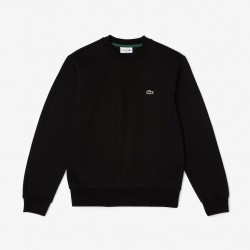 Sweatshirt en molleton gratté de coton biologique LACOSTE