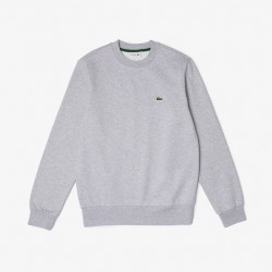 Sweatshirt en molleton gratté de coton biologique LACOSTE