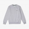 Sweatshirt en molleton gratté de coton biologique LACOSTE
