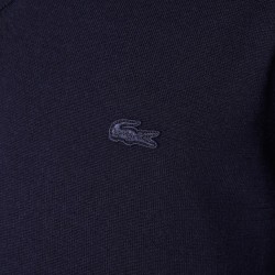 Pull à col V en laine mérinos unie LACOSTE
