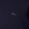 Pull à col V en laine mérinos unie LACOSTE