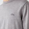 Pull à col rond en laine mérinos unie LACOSTE