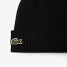 Bonnet unisexe en laine côtelée LACOSTE