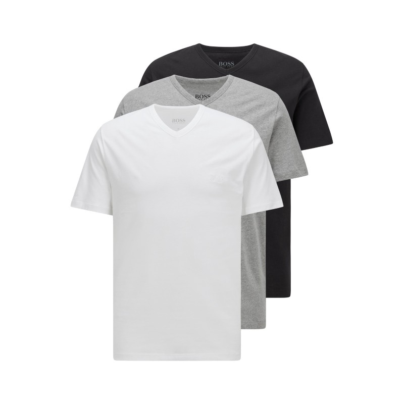 Lot de 3 t-shirts col V HUGO BOSS