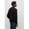 Cardigan regular fit en coton structuré HUGO BOSS