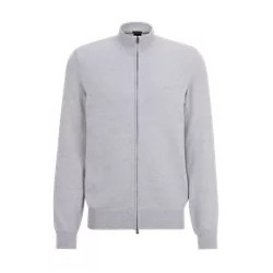 Cardigan regular fit en coton structuré HUGO BOSS