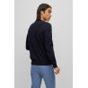 Pull regular fit col rond en coton HUGO BOSS