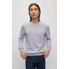 Pull regular fit col rond en coton HUGO BOSS