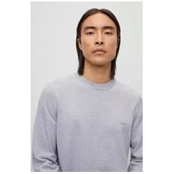 Pull regular fit col rond en coton HUGO BOSS