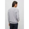 Pull regular fit col rond en coton HUGO BOSS