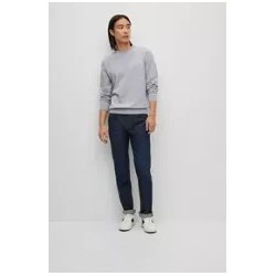 Pull regular fit col rond en coton HUGO BOSS
