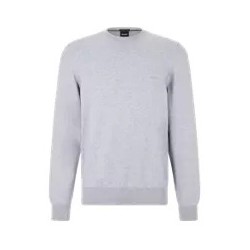 Pull regular fit col rond en coton HUGO BOSS