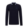 Polo en piqué de coton avec détails sur le col HUGO BOSS