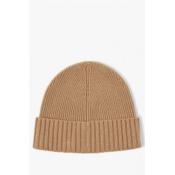 Bonnet en laine vierge avec patch HUGO BOSS