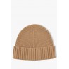 Bonnet en laine vierge avec patch HUGO BOSS