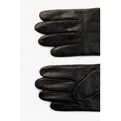 Gants en cuir nappa avec lettres du logo HUGO BOSS