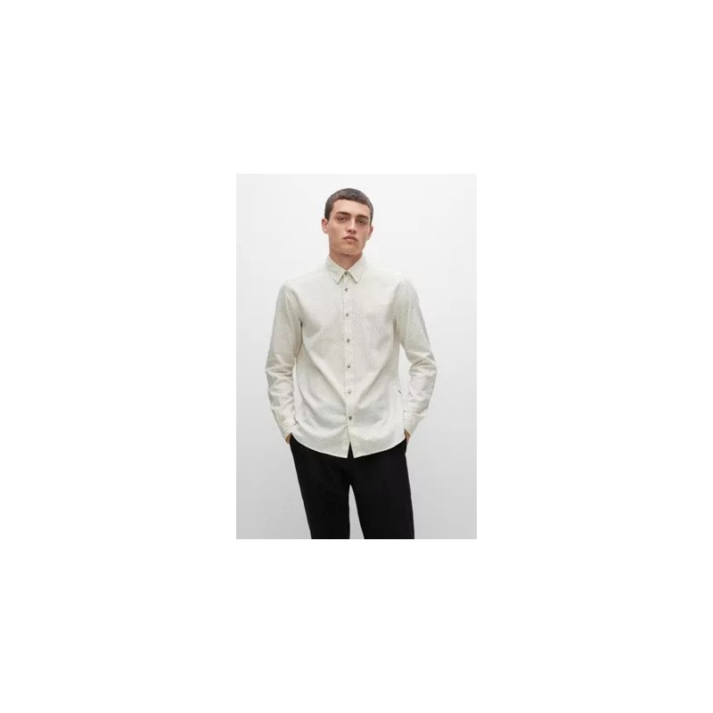 Chemise Regular en flanelle de coton BOSS