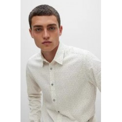 Chemise Regular en flanelle de coton BOSS