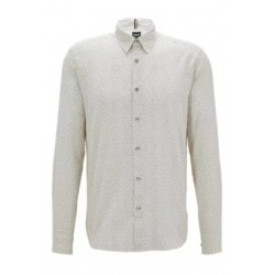 Chemise Regular en flanelle de coton BOSS