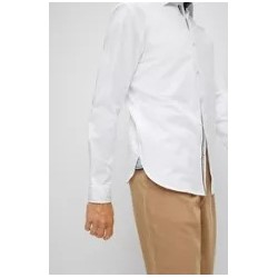 50477838 Chemise Regular en coton oxford à logo BOSS