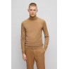 Pull à col roulé slim fit en laine vierge HUGO BOSS