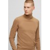 Pull à col roulé slim fit en laine vierge HUGO BOSS