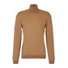 Pull à col roulé slim fit en laine vierge HUGO BOSS
