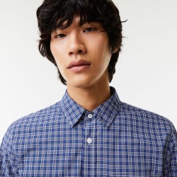 Chemise homme regular fit imprimé carreaux LACOSTE
