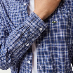 Chemise homme regular fit imprimé carreaux LACOSTE