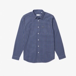 Chemise homme regular fit imprimé carreaux LACOSTE