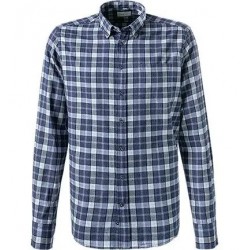 Chemise en flanelle de coton à carreaux BUGATTI