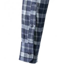 Chemise en flanelle de coton à carreaux BUGATTI